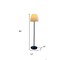Homeroots White Metal Floor Lamp12 x 13 x 60 in. 372229 - alternate 3